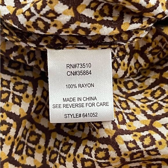 Ivy Jane Embroidered Notched Bib Pom Pom Trim Patterned Swing Sleeveless Top - Picture 14 of 16